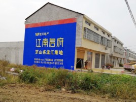 沛县农村墙体广告在不同形式上面展现的不同特色